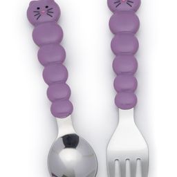 Melii Spoon & Fork with Case Voilet-19
