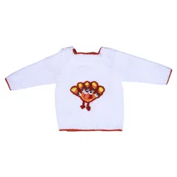 Windrop Solutions Full Sleeves Placement Designed Crocheted Sweater - White-picture-45