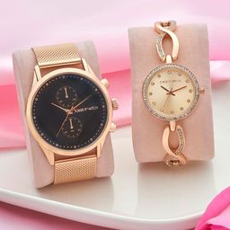 JOKER & WITCH Kurt & Goldie Analogue Couple Watches-47