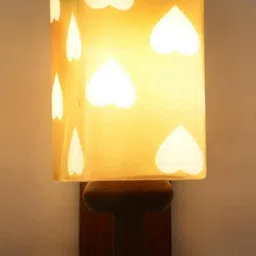 Somil Premium Designer Glass Wall / Night Lamp Elegant & Stylish Dcor Accent for Modern Interiors, color- Brown, Green, White, Size:- 18.5 X 23.5 X 36 CM-image-25