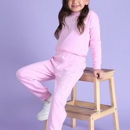 U.S. Polo Assn. Kids Girls Stone Studed Brand Logo Joggers-image-46