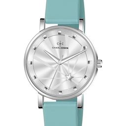CHARLIEKEEN Women Brass Printed Dial & Straps Analogue Watch CC-LR005-SLV-BLU-image-79