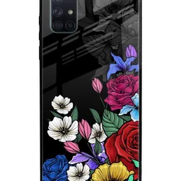 QRIOH Floral Printed Samsung Galaxy A51 Back Case Mobile Accessories-picture-31