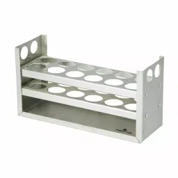 Supertek Anodized Aluminium Test Tube Stand, No. of Holes 36, Dia of Hole 15 mm, CH12721/10-43