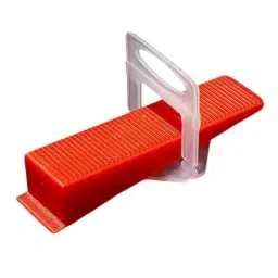 FLAMINGO ENTERPRISE Tile Leveler Kit 50 Pcs Wedge & 100 Clip Spacer 3 mm Durable Plastic Red & White 20 cm Length, FM-273-22