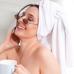HotGown White Cotton 600 GSM Bath Towel-50