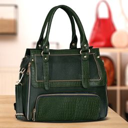 HiLEDER Pure Leather Structured Handheld Bag image 1