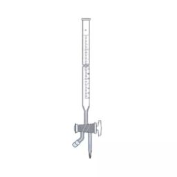 Biohall 100 ml Class B Burette With 3 Way Double Oblique Bore Glass Key Stopcock, BLS.B183.04-22