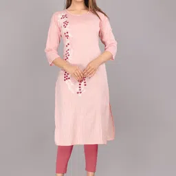 Mehsoos Women Striped Thread Work Kurta-image-33