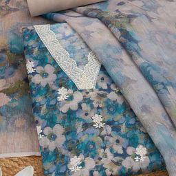 Soch Floral Printed Linen Unstitched Dress Material-image-95