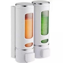 ROSSIL 400 ml White Plastic Liquid Dispenser, FG1442 (Pack of 2)-image-62