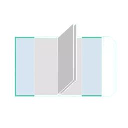 Solo Book Cover Jackets with Adjustable Flap & Sealing Tape 240 mm (9.45 inch) Soft-Touch Material Transparent, BC240-36