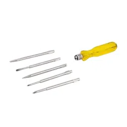 Agam Screw Driver Set with Neon Bulb+Long Nose Plier Phillips, Square Style Comfortable Grip (Set of 5) image 4