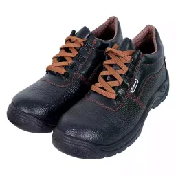 Fortune Steel Toe Safety Shoe Single Density High Ankle Size UK 6 Black Model True-6-picture-14