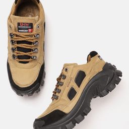 Woodland Men Leather Trekking Shoes-picture-22