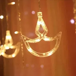 GTS Occasional Diya curtains LED String Lights (Set of 12) image 2