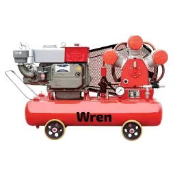 WREN Engine Driven Air Compressor 870 RPM 20 HP 200 L Air Receiving Capacity, WWC-2.85/5-65