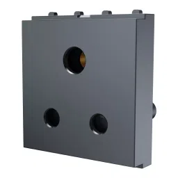 Cona ESTELLA 3 Pin Socket With Shutter 6 A Current Black, 19071-27