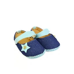 Neska Moda 6 To 12 Months Baby Girls Synthetic Leather Sling Back Sandal/ Booties (Toe to Heel Length - 12 cm, Navy Blue, Sky Blue)-image-86