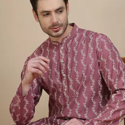 Anouk Floral Printed Mandarin Collar Straight Kurta-picture-35