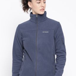 Columbia Women Navy Blue Solid Fast Trek II Jacket-image-16
