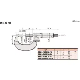 Mitutoyo 0～25 mm Range Count Type Analog Outside Micrometers 1994754 - Made In Japan image 1
