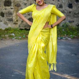 VILLE FASHION Woven Design Zari Kanjeevaram Saree-image-77