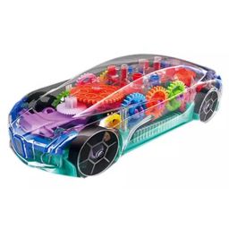 YAMAMA 360 Degrees Rotating Transparent Concept Racing Car With Music & 3D Flashing Lights - Multicolor-5
