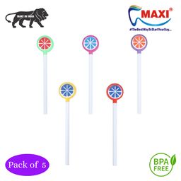 MAXI Lollipop Tongue Cleaner Pack of 5 - Multicolor-44