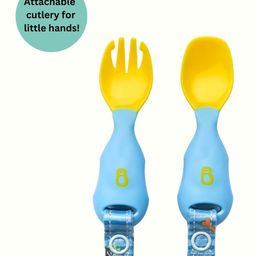 Bibado Handi Cutlery Attachable Weaning Cutlery Set - Blue-picture-27