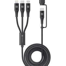 Portronics POR 1796 Konnect J9 4 in 1 Cable & Connector- Black-image-5