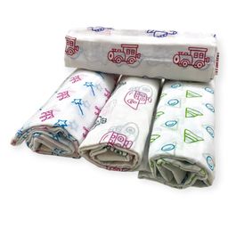 CARERIO Mulmul Cotton Swaddle Wraps Pack of 4 - Multicolor-image-45