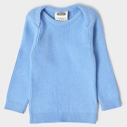 Mi Arcus  Full Sleeves Solid Knitted Thermal Top Sky Blue-image-42