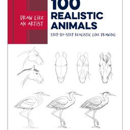 Draw Like an Artist 100 Realistic Animals Drawing Book by Melissa Washburn - English-18