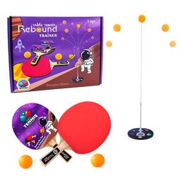 Akn Toys Table Tennis Trainer Toys for Kids & Adults Rebound Rackets and Balls Base Training Practice Set Outdoor Indoor Games for Boys & Girls - Pack of 1 - Color May Vary-24