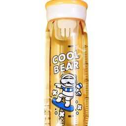 Bunie Cartoon Theme Water Bottle with Measuring Scale - Yellow-image-26