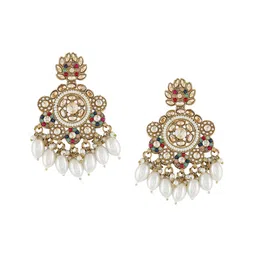 Zaveri Pearls Contemporary Drop Earrings-11