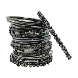 CHRISHAN Set Of 18 Metal Bangles-image-90