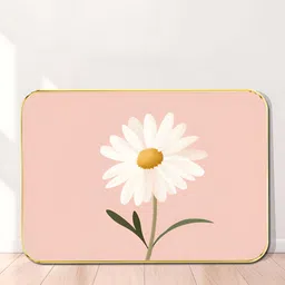 Myntra Elegant Homes Pink & White Minimal Daisy Bloom Wooden Wall Art-image-46