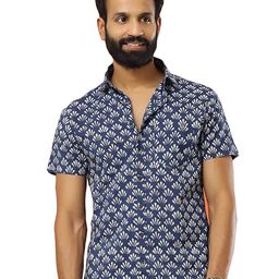 SAY Men Classic Opaque Printed Casual Shirt-image-63