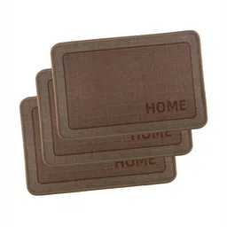 Aura 3-pcs Brown Printed Anti-SkidDoormats-52