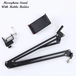 Zohlo Overhead Video Tabletop Stand Phone Holder, Metal Long Lazy for Streaming, Tripod, Tripod Clamp, Tripod Bracket, Tripod Ball Head-17