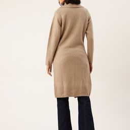 APSLEY Self-Design Checked Front Open Sweater image 3
