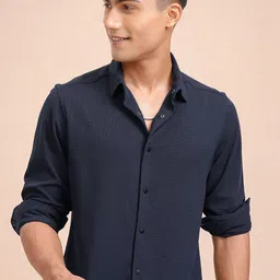 HIGHLANDER Men Slim Fit Opaque Casual Shirt-image-35