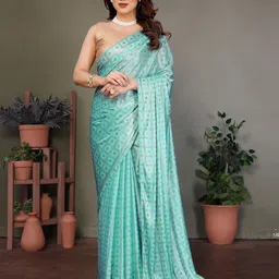 Nirmohi Fashion Floral Printed Saree-image-17