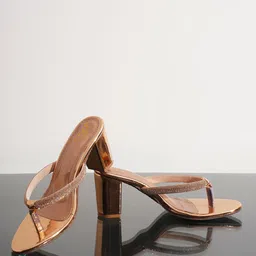 JM Looks Embellished Party Block Sandals-53