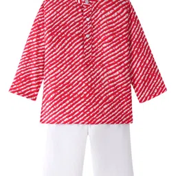 JAV CREATIONS Boys Striped Regular Pure Cotton Kurta with Pyjamas-image-36