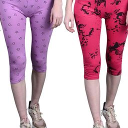 Tik Tok WEARS Girls Multicoloured Cotton Capris-image-70