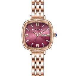 GIORDANO Women Stainless Steel Bracelet Style Straps Analogue Watch GZ-60097-11-picture-47