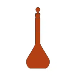 Omsons Germany 2 ml Amber Class A Volumetric Flask with NABL 59/2 (Pack of 2 Pcs) image 2